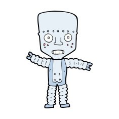 Cartoon Robot N304