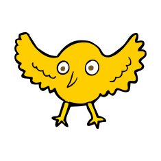 Cartoon Bird N398