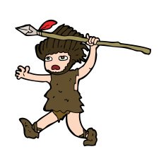 Cartoon caveman N13