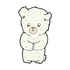 cute cartoon polar bear N83
