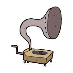 cartoon gramophone N11
