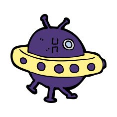 Cartoon UFO N12