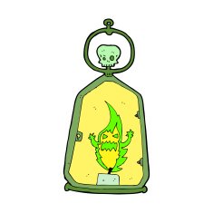 cartoon spooky lantern N35