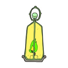 cartoon spooky lantern N37