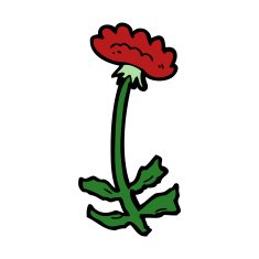 cartoon flower N465