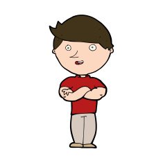 cartoon happy man N524