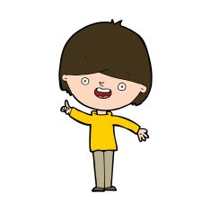 cartoon happy boy N269