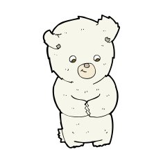 cute cartoon polar bear N88