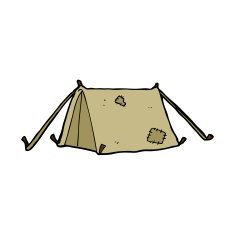 cartoon traditional tent N23