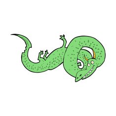 cartoon chinese dragon N16