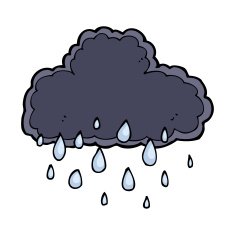 cartoon raincloud N18