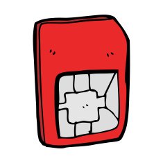 cartoon sim card N11