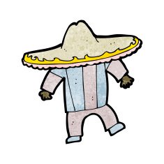 Cartoon Mexican Man N12