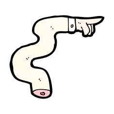 pointing hand cartoon N20