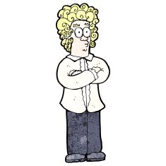cartoon blond man with curly hair N2
