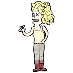 cartoon stressed woman N6