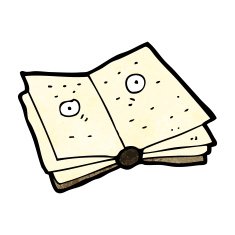 cartoon magic spell book N34