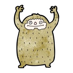 Cartoon Friendly Monster N8