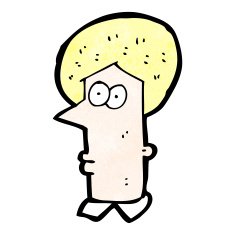 cartoon staring face N16