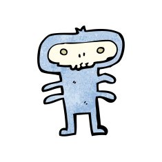 funny little monster cartoon N18