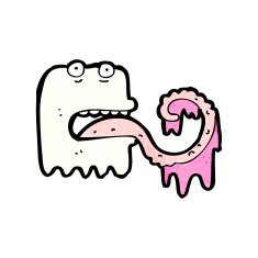 cartoon gross ghost N58