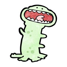 cartoon funny monster N8