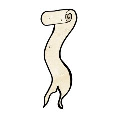 cartoon scroll banner N20