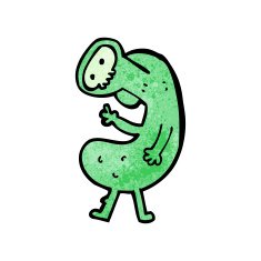 cartoon weird alien monster N13