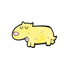 cartoon little dog N85
