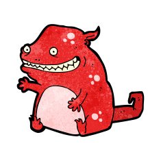 Cartoon monster N119