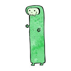 cartoon spooky monster N11