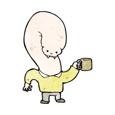 cartoon coffee monster N2