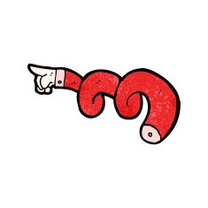 pointing hand symbol cartoon N7