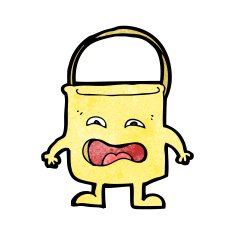 bucket cartoon character N5