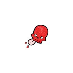cartoon funny little skull N2