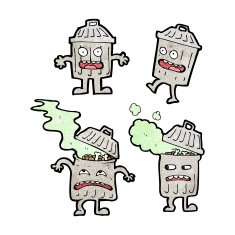 cartoon garbage can characters N2