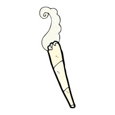 cartoon marijuana cigarette N17