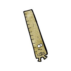 measuring rule cartoon character N2
