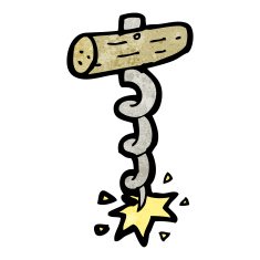 cartoon corkscrew N3