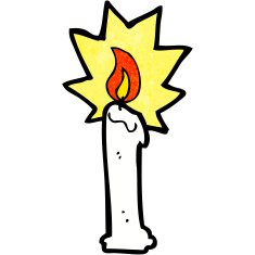 Cartoon Candle N14