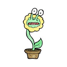 cartoon flower monster N2