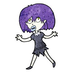 Cartoon Vampire Girl N262