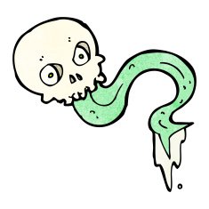 gross skull cartoon N5
