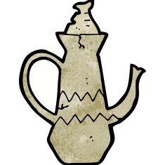 Cartoon Coffee Pot N18
