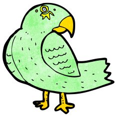 Cartoon Parrot N13