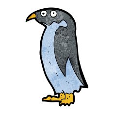 Cartoon penguin N69
