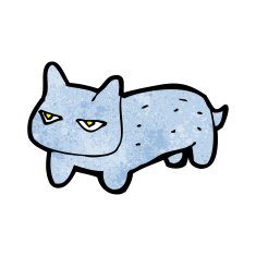 grumpy cartoon cat N4