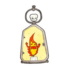 cartoon spooky lantern N38