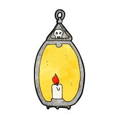 cartoon spooky lantern N39