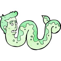 cartoon mutant snake man N2